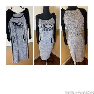 Tags jersey dress